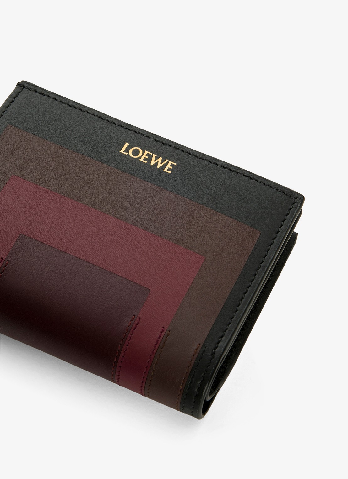 LOEWE Compact portemonnee van kalfsleer - detail 4 bordeauxrood