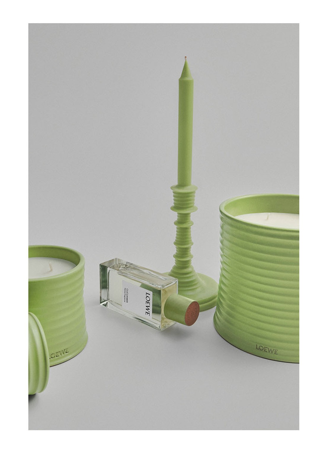 LOEWE Cucumber Wax Candle - geurkaars kandelaar 330 gram - detail 7 undefined