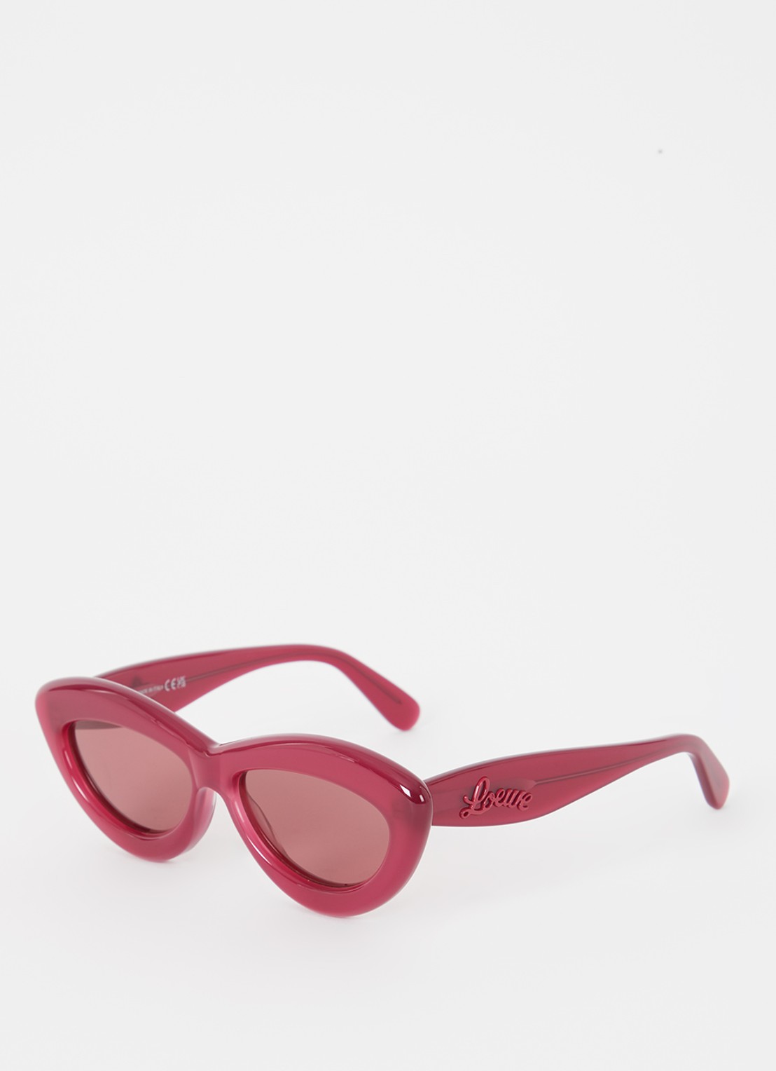 LOEWE Curvy zonnebril LW40096I - voorkant kersenrood