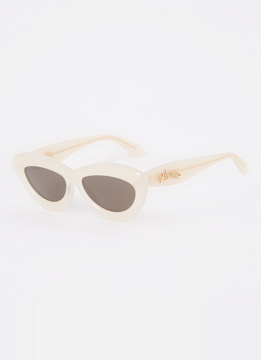 LOEWE Curvy zonnebril LW40096I - voorkant gebroken wit