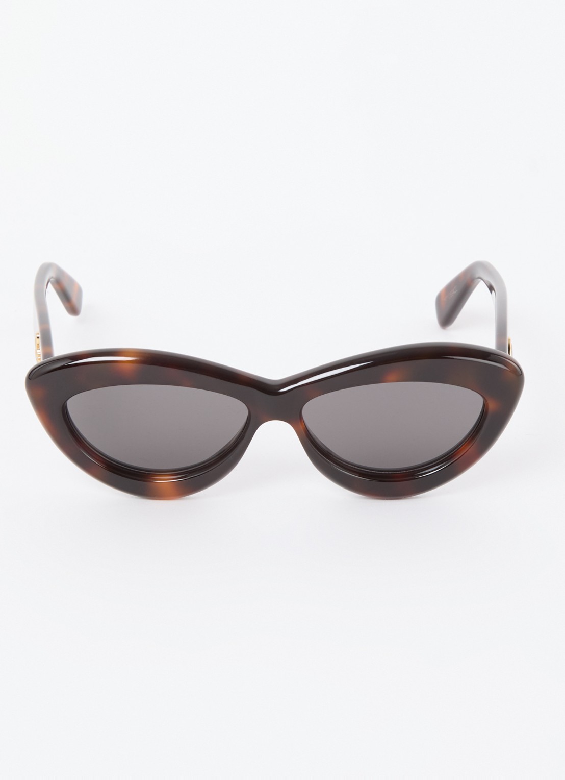 LOEWE Curvy zonnebril LW40096I - detail donkerbruin