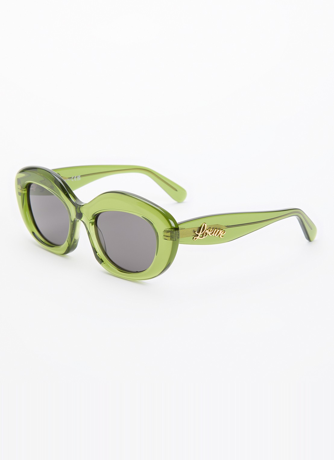 LOEWE Curvy zonnebril LW40153I - voorkant groen