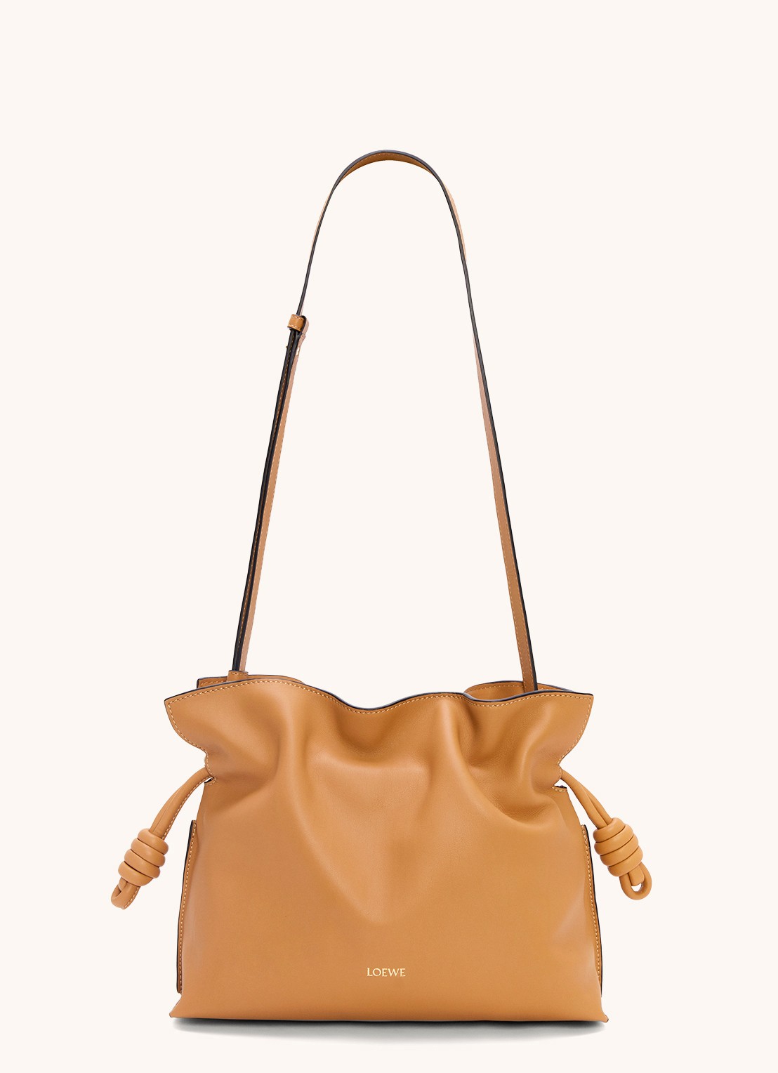 LOEWE Flamenco clutch van kalfsleer - detail 2 camel