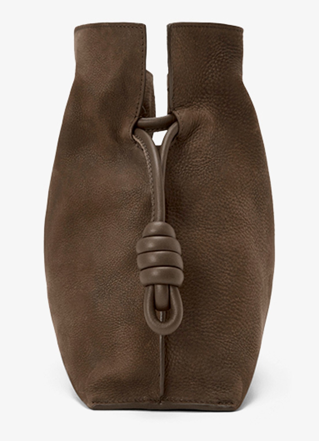 LOEWE Flamenco Medium clutch van kalfsleer - detail 4 bruin
