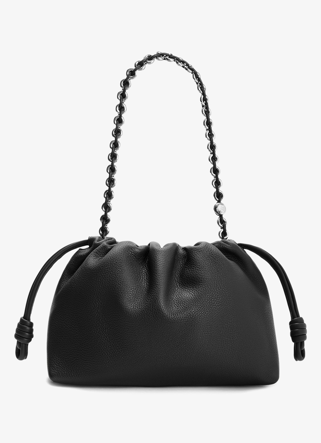 LOEWE Flamenco Medium schoudertas van kalfsleer - achterkant 3 zwart