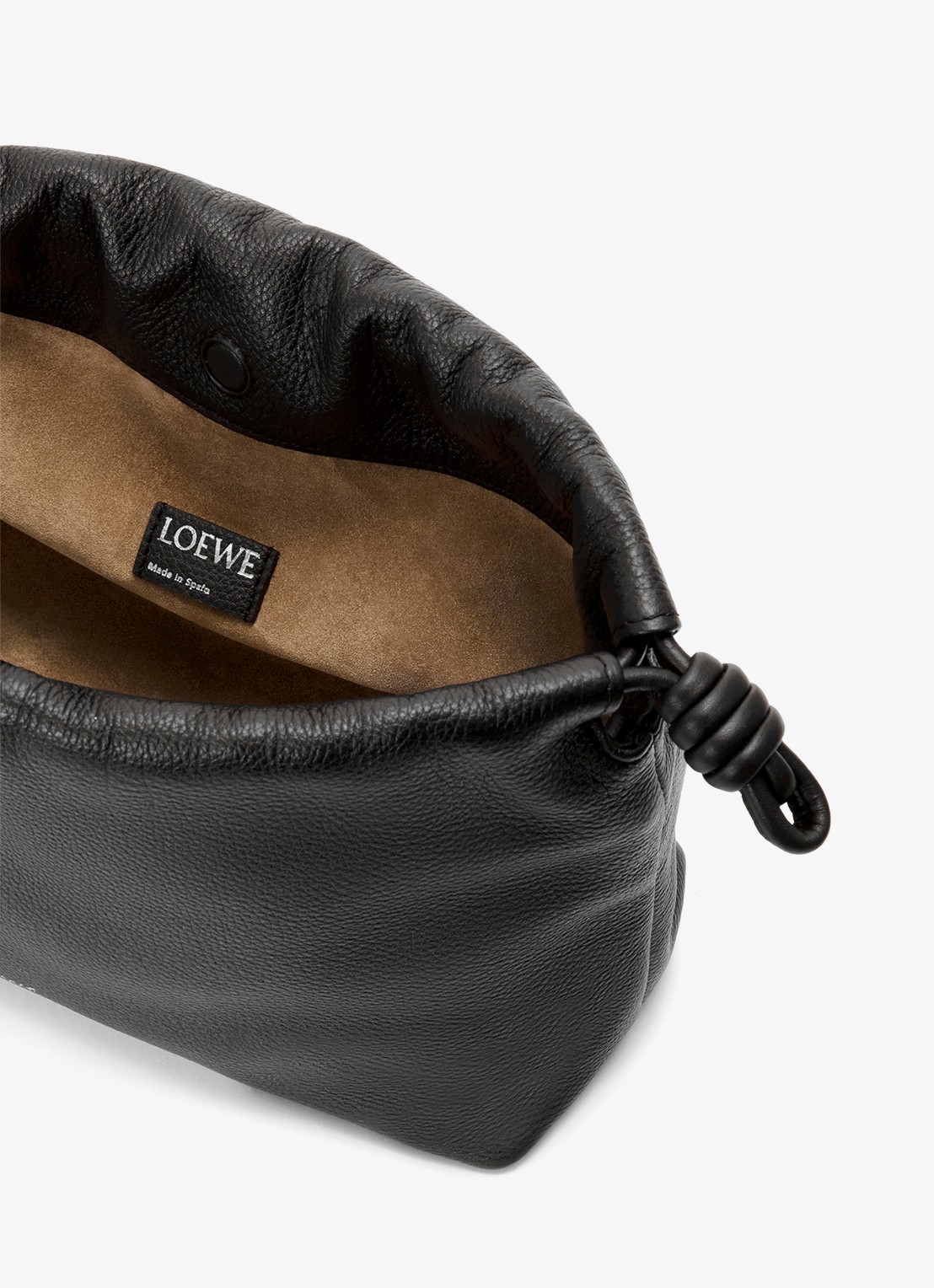 LOEWE Flamenco Medium schoudertas van kalfsleer - detail 7 zwart