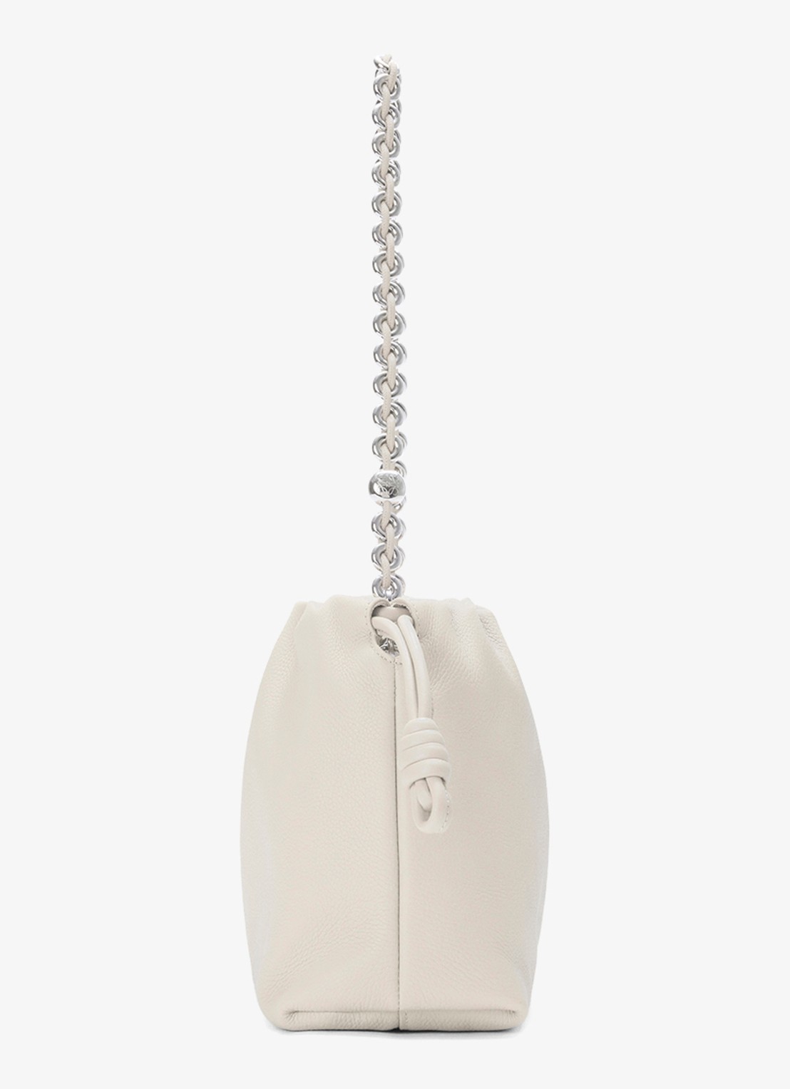 LOEWE Flamenco Medium schoudertas van kalfsleer - detail 2 wit