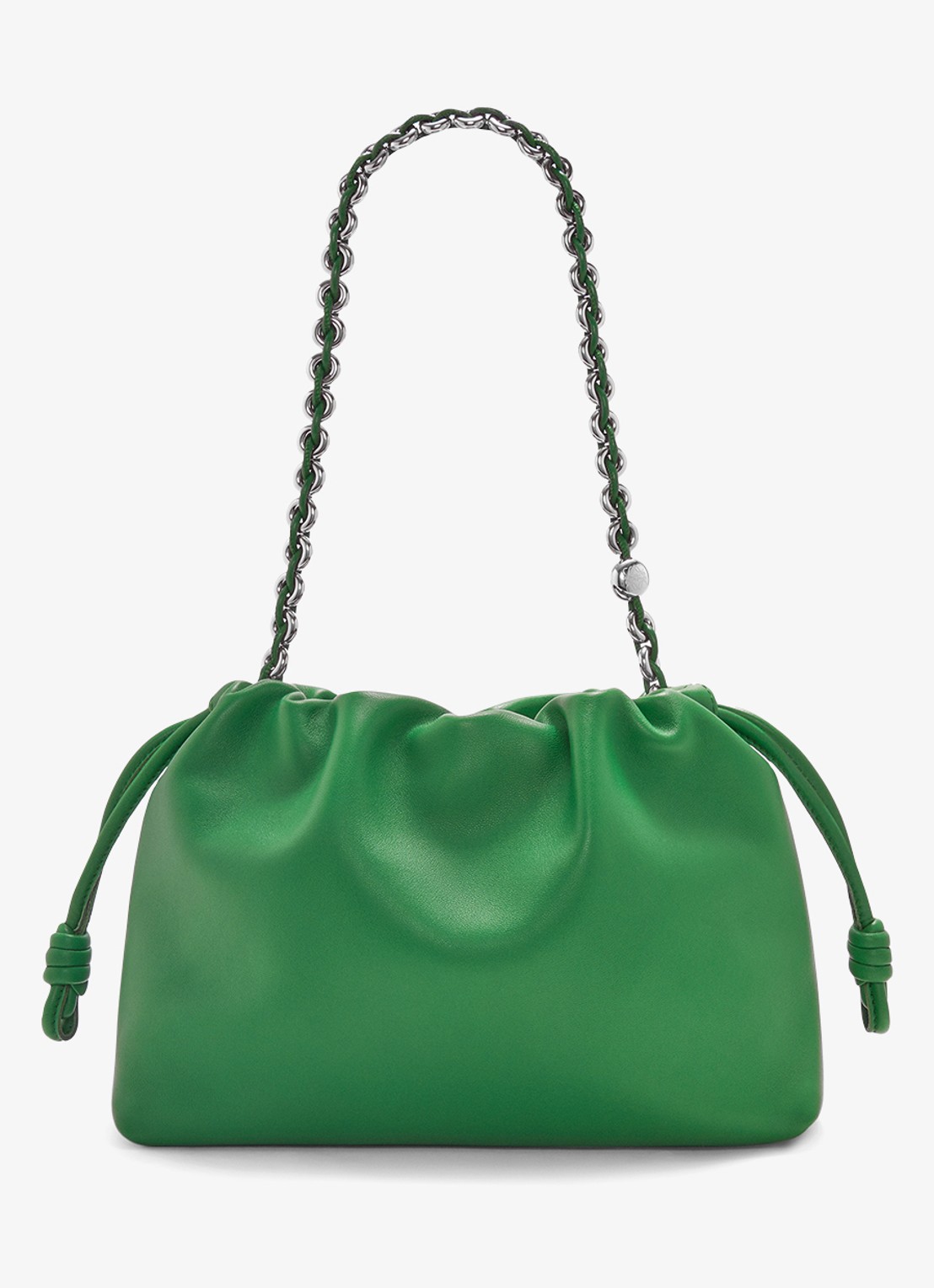 LOEWE Flamenco Medium schoudertas van lamsleer - achterkant 3 groen