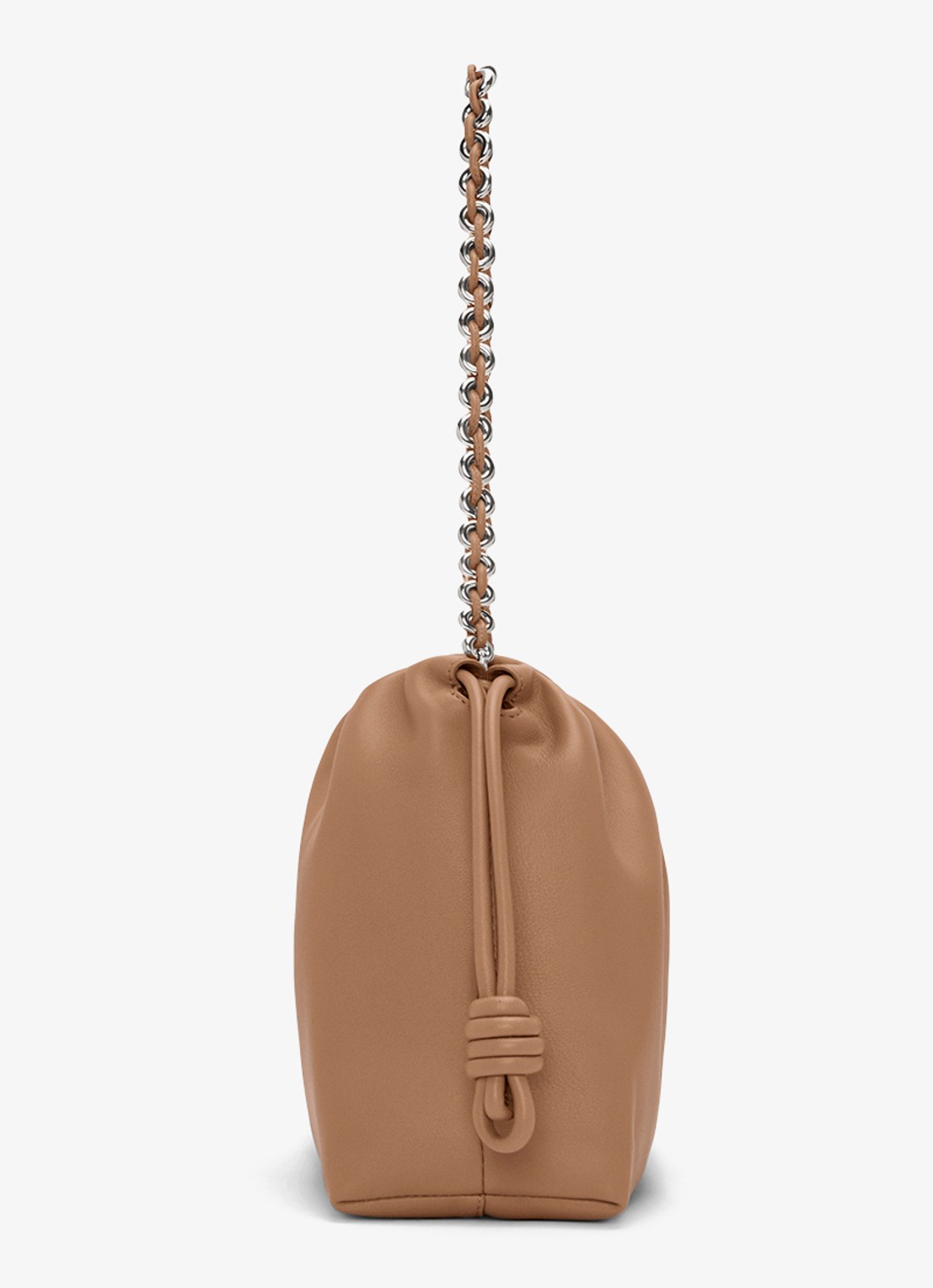 LOEWE Flamenco Medium schoudertas van leer - detail bruin