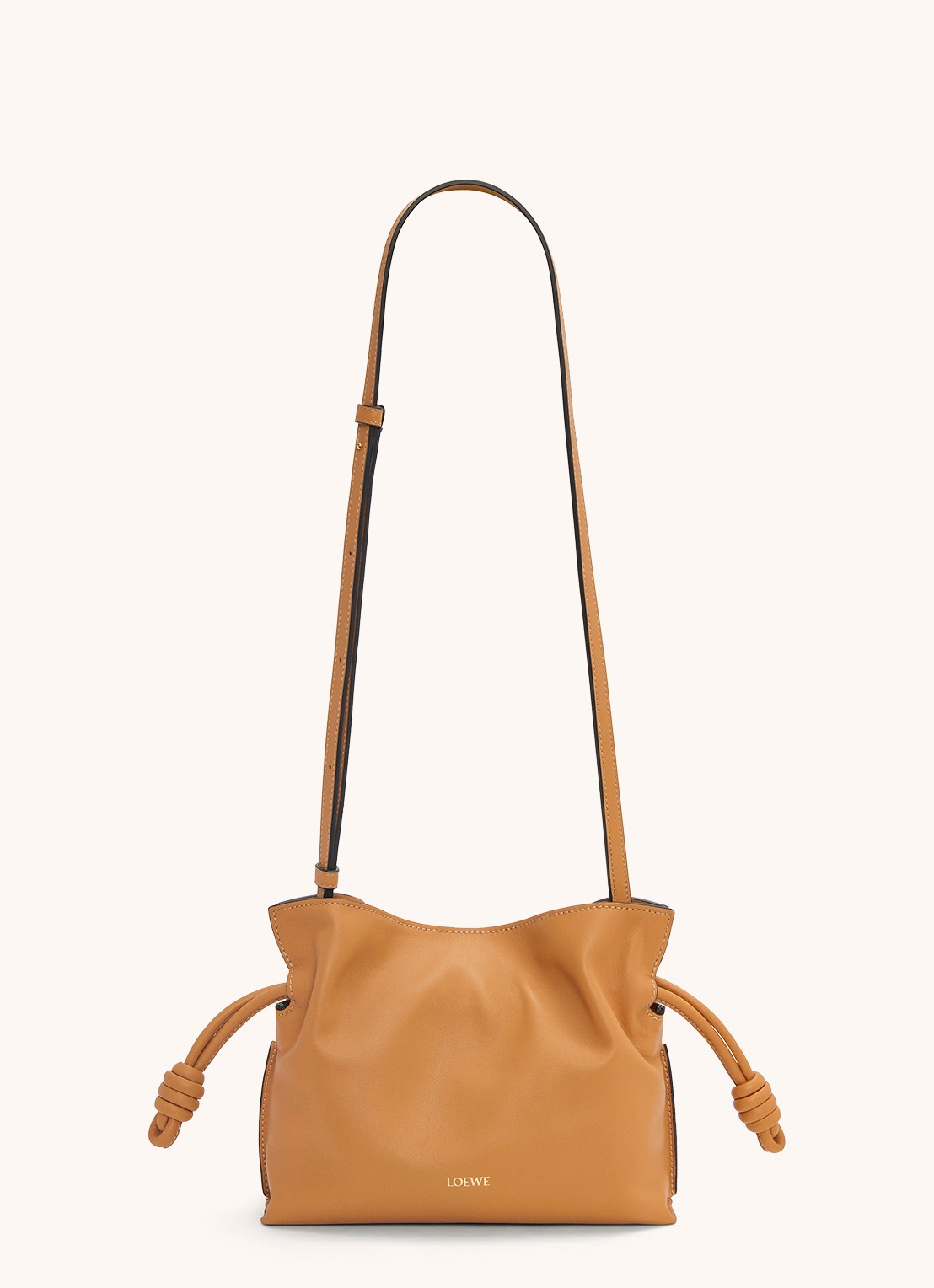 LOEWE Flamenco Mini clutch van kalfsleer - detail 5 camel