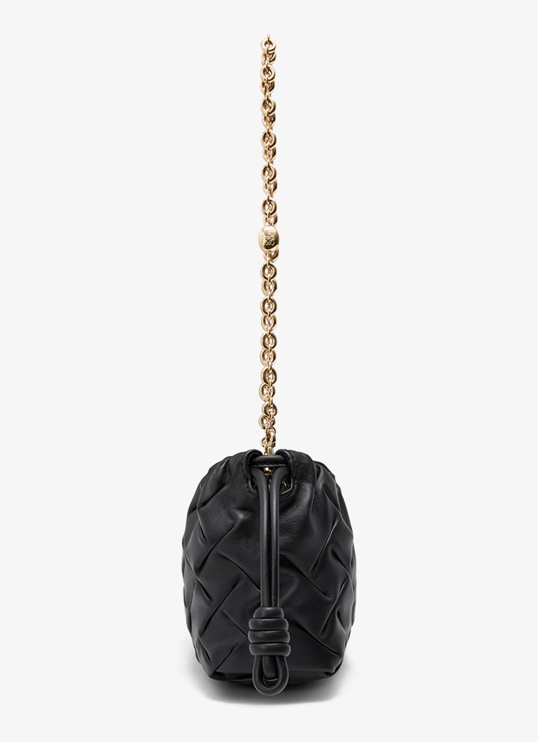 LOEWE Flamenco Mini clutch van leer - detail 4 zwart