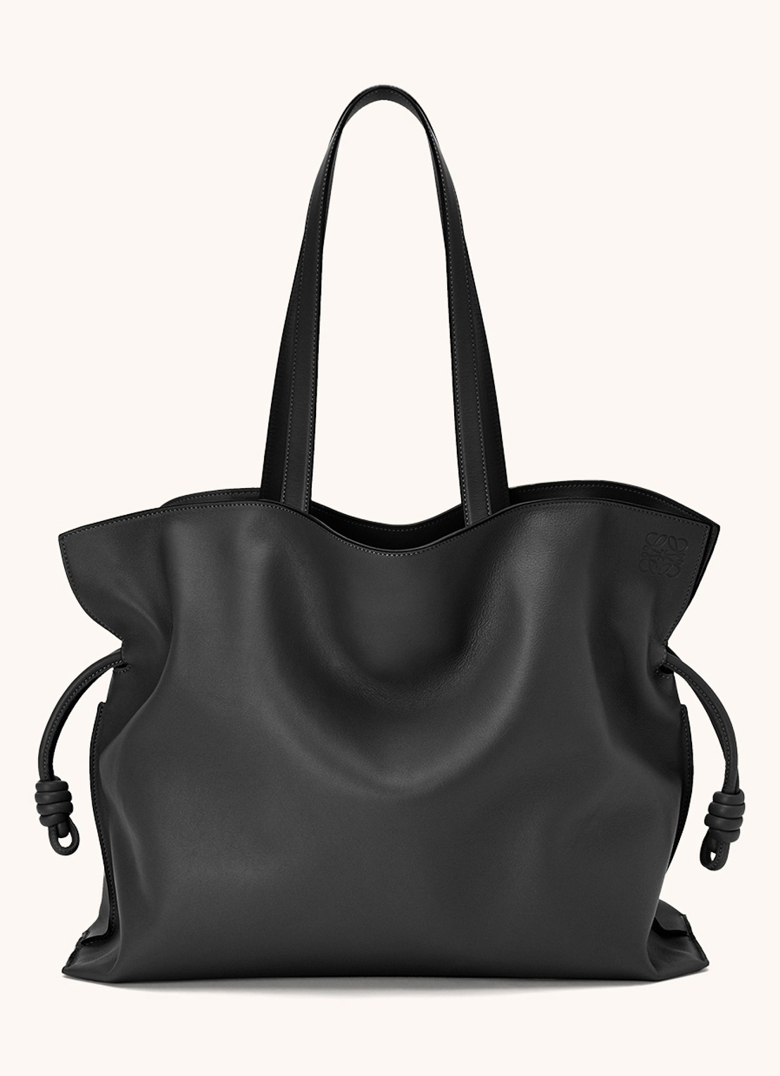 LOEWE Flamenco XL schoudertas van kalfsleer - detail 2 zwart