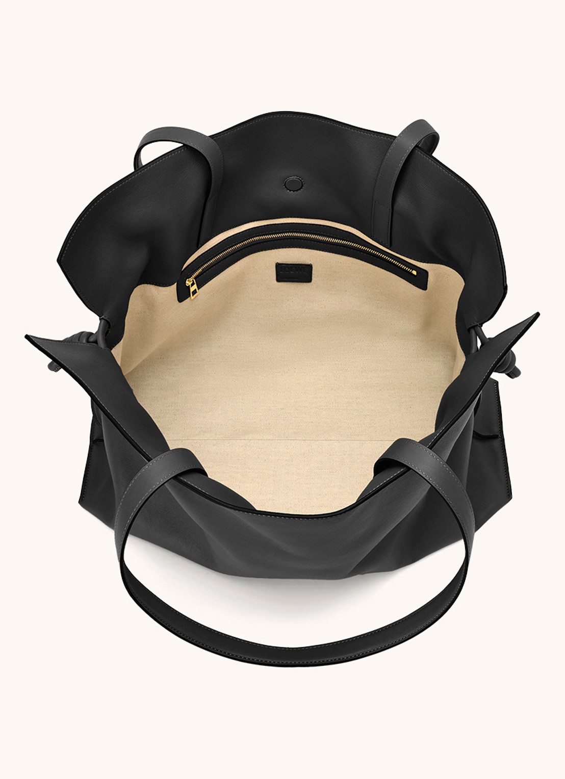 LOEWE Flamenco XL schoudertas van kalfsleer - detail 3 zwart