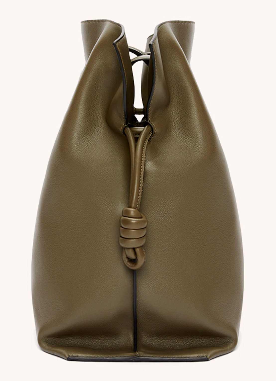 LOEWE Flamenco XL schoudertas van kalfsleer - detail 4 olijfgroen