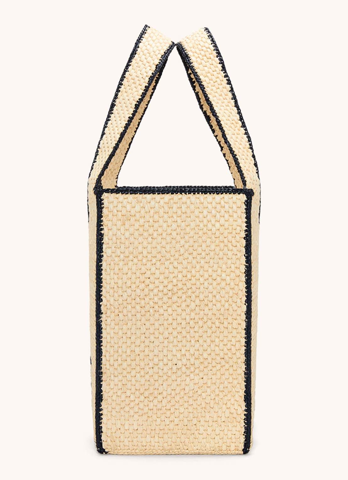 LOEWE Font Large shopper van raffia met logo - detail 3 beige
