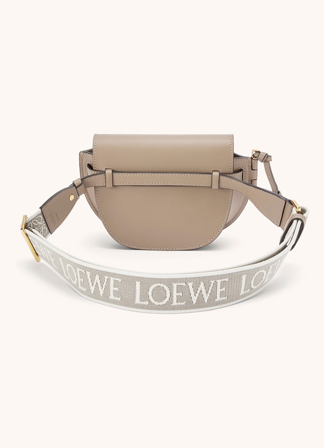 LOEWE Gate Dual heuptas van kalfsleer - achterkant beige