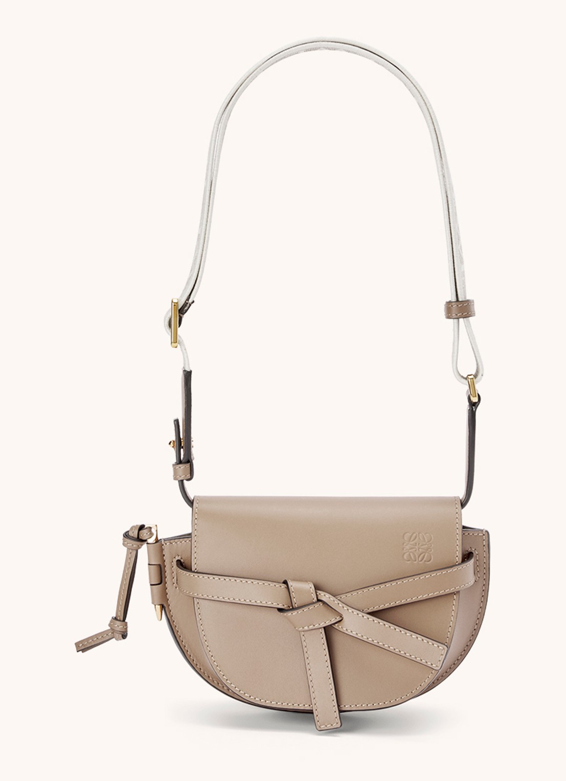 LOEWE Gate Dual heuptas van kalfsleer - detail 4 beige