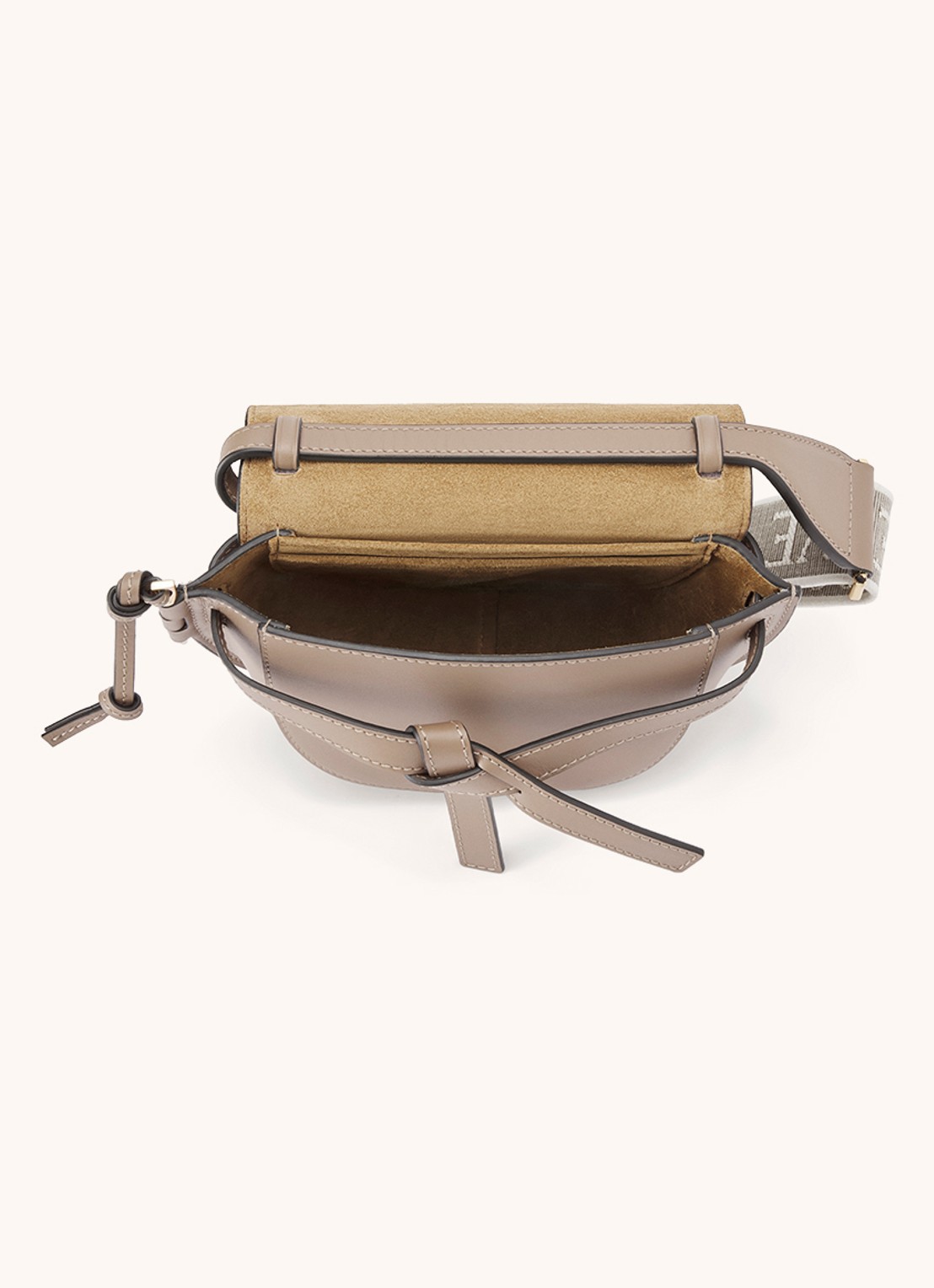 LOEWE Gate Dual heuptas van kalfsleer - detail 5 beige
