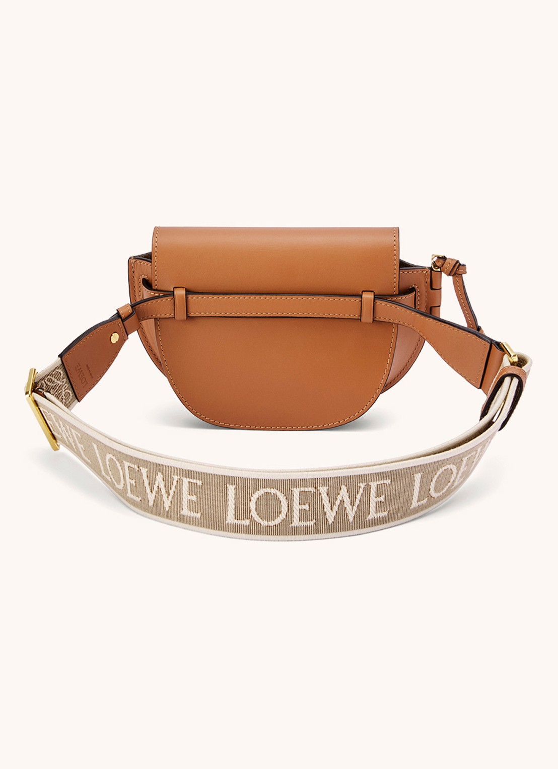 LOEWE Gate Dual heuptas van kalfsleer - achterkant 3 oranjebruin