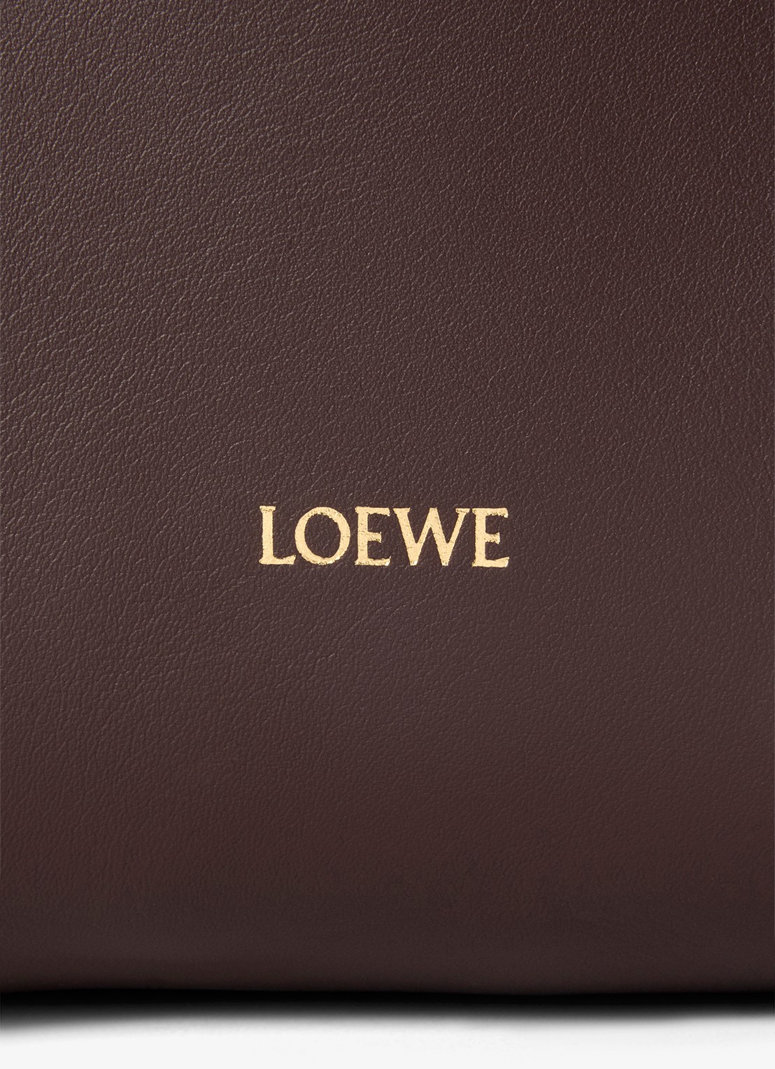 LOEWE Hammock Flip handtas van kalfsleer - detail 4 donkerbruin