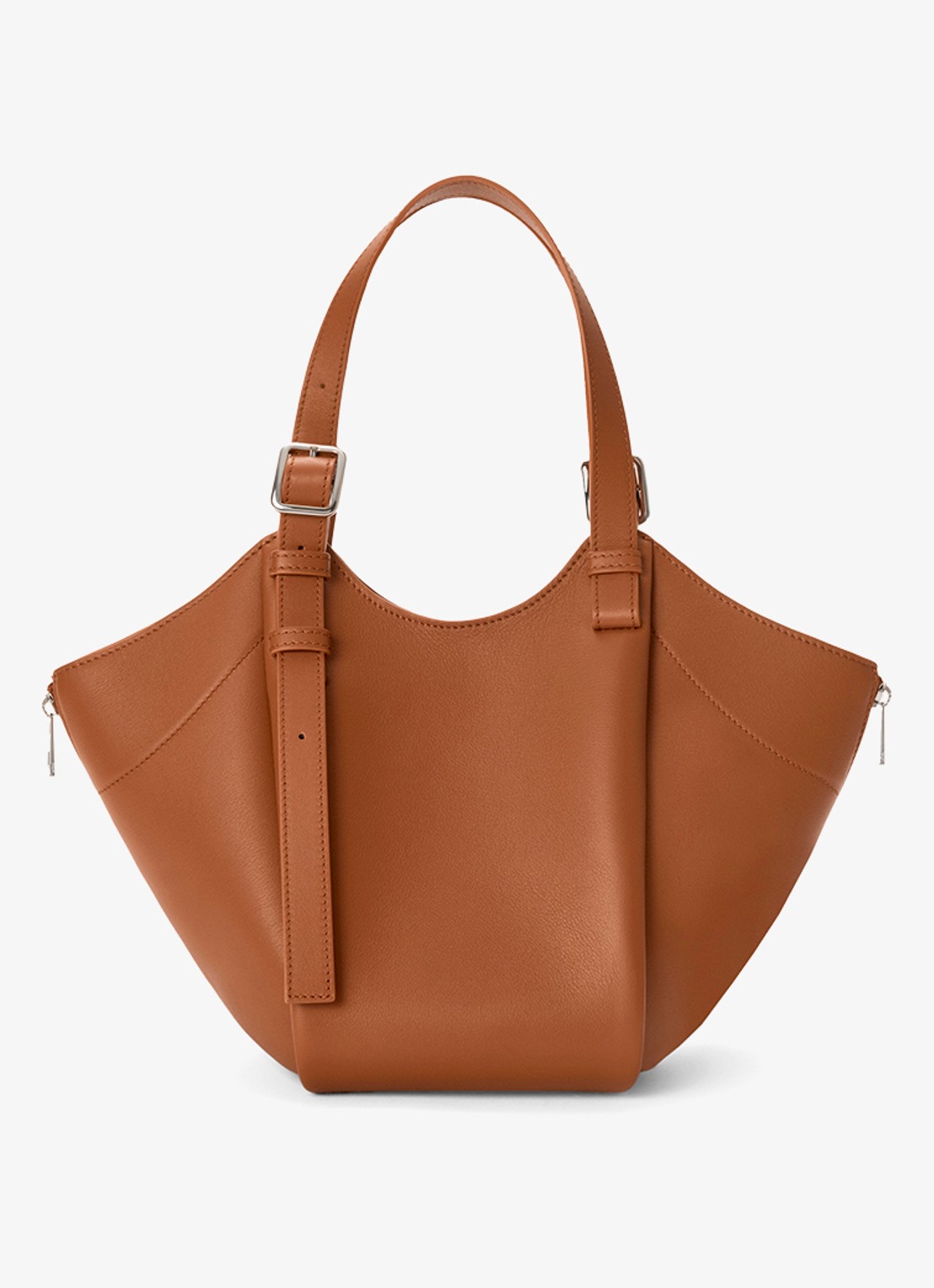 LOEWE Hammock Flip handtas van kalfsleer - achterkant bruin