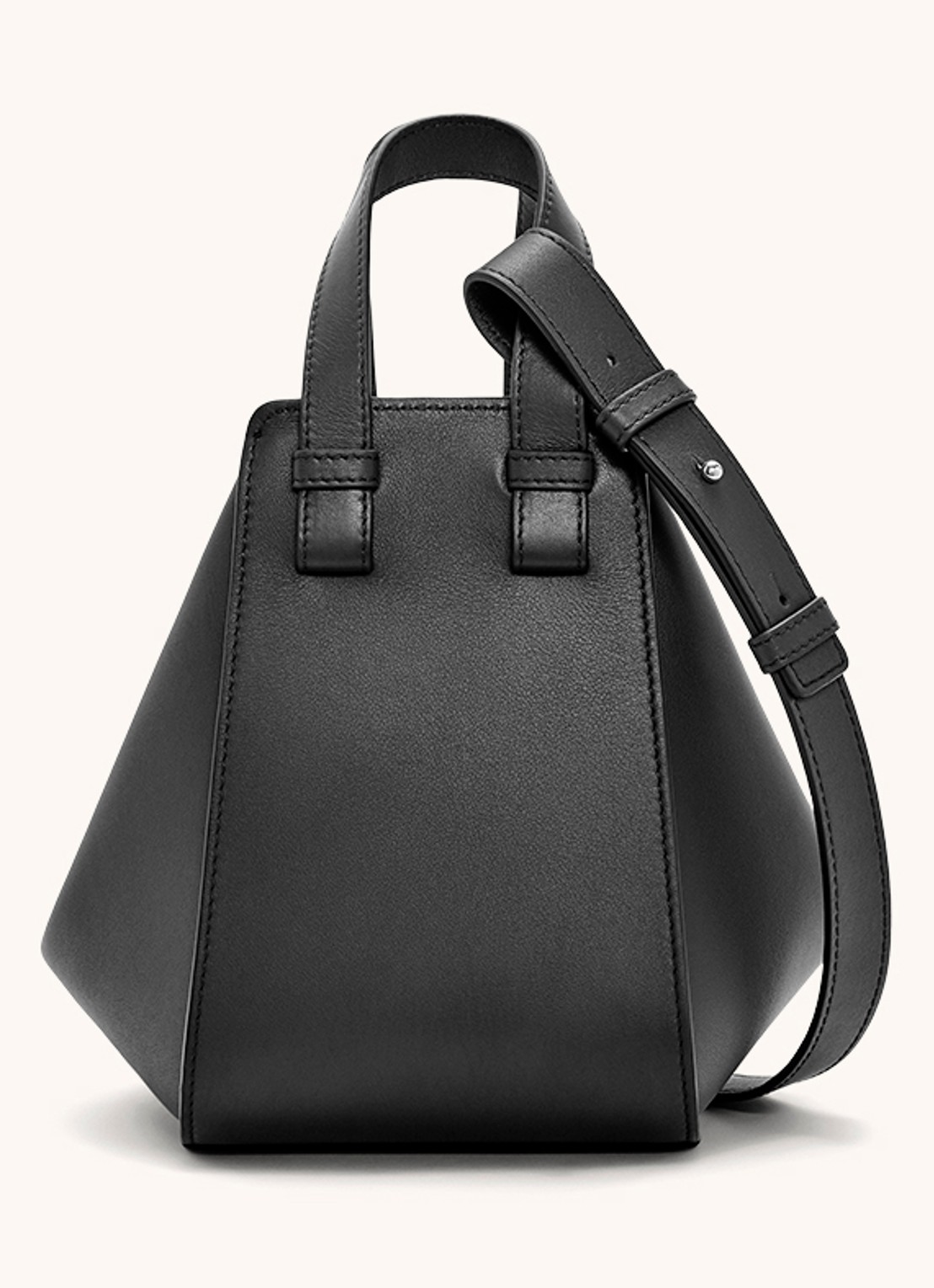 LOEWE Hammock handtas van kalfsleer - detail 2 zwart