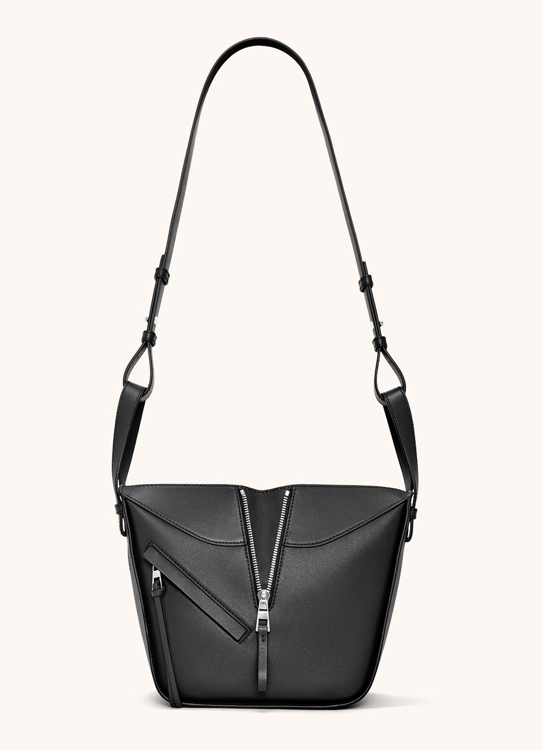LOEWE Hammock handtas van kalfsleer - detail 3 zwart