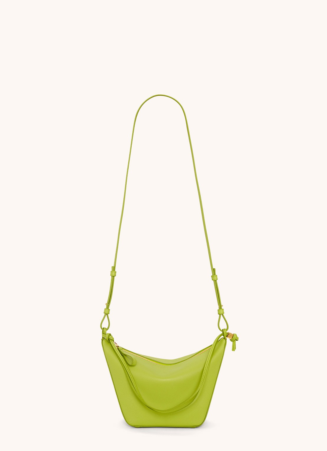 LOEWE Hammock Hobo schoudertas van kalfsleer - detail 4 lime