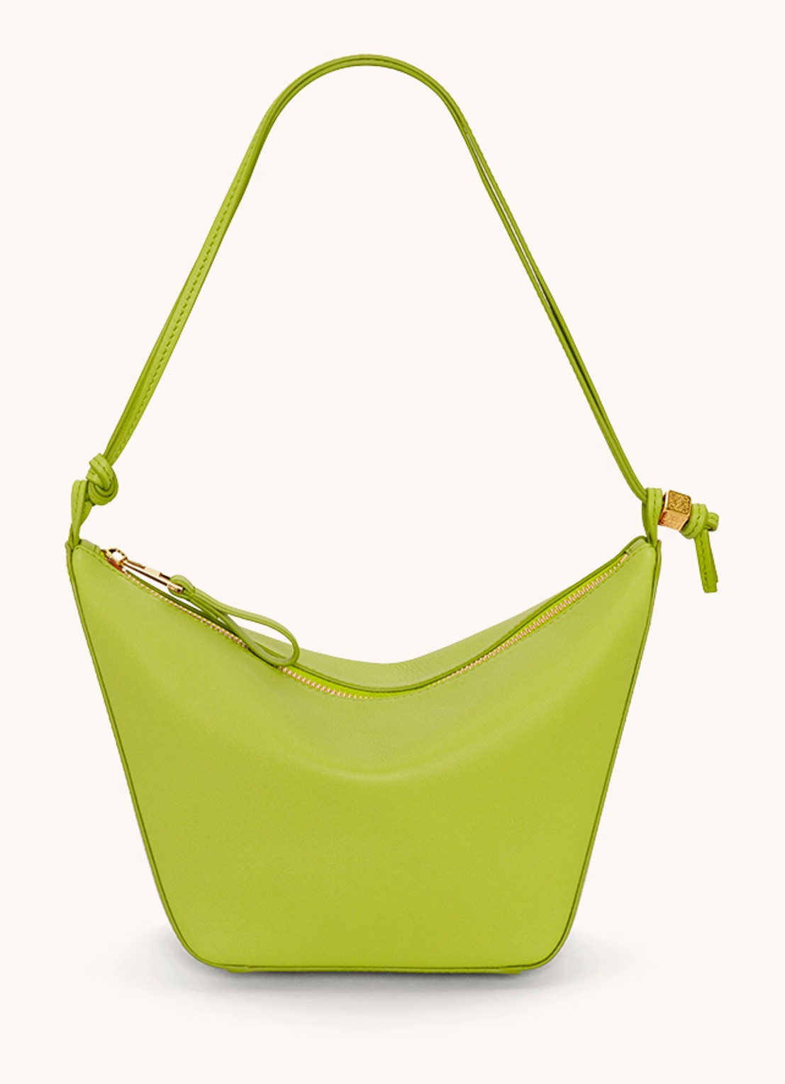 LOEWE Hammock Hobo schoudertas van kalfsleer - voorkant 2 lime