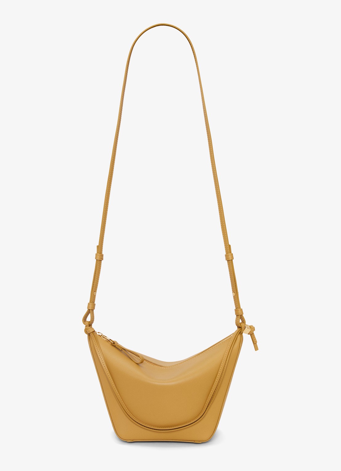 LOEWE Hammock Hobo schoudertas van kalfsleer - detail 7 okergeel
