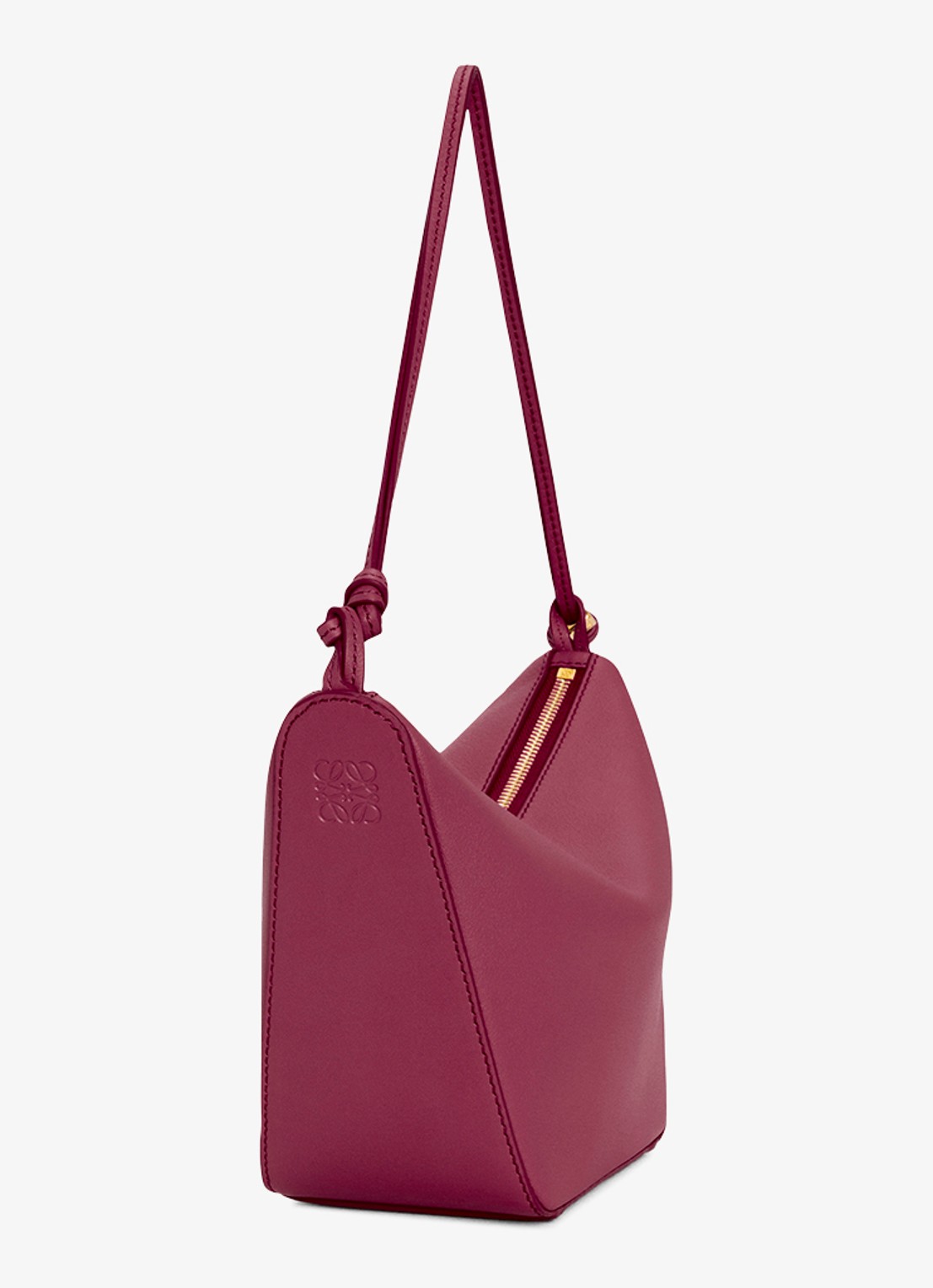 LOEWE Hammock Hobo schoudertas van kalfsleer - detail 3 bordeauxrood