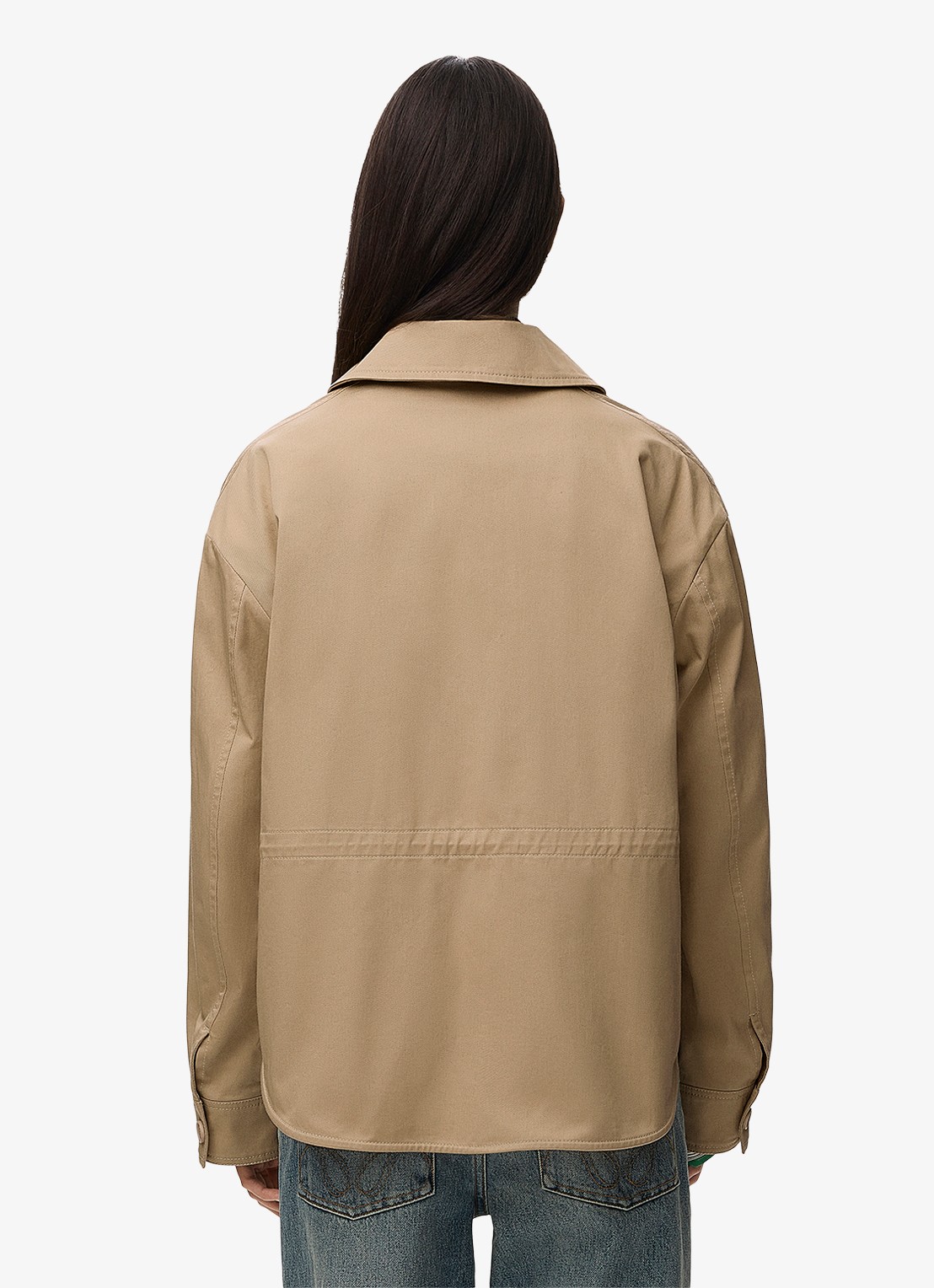 LOEWE Jack met opgestikte zakken - detail 5 beige