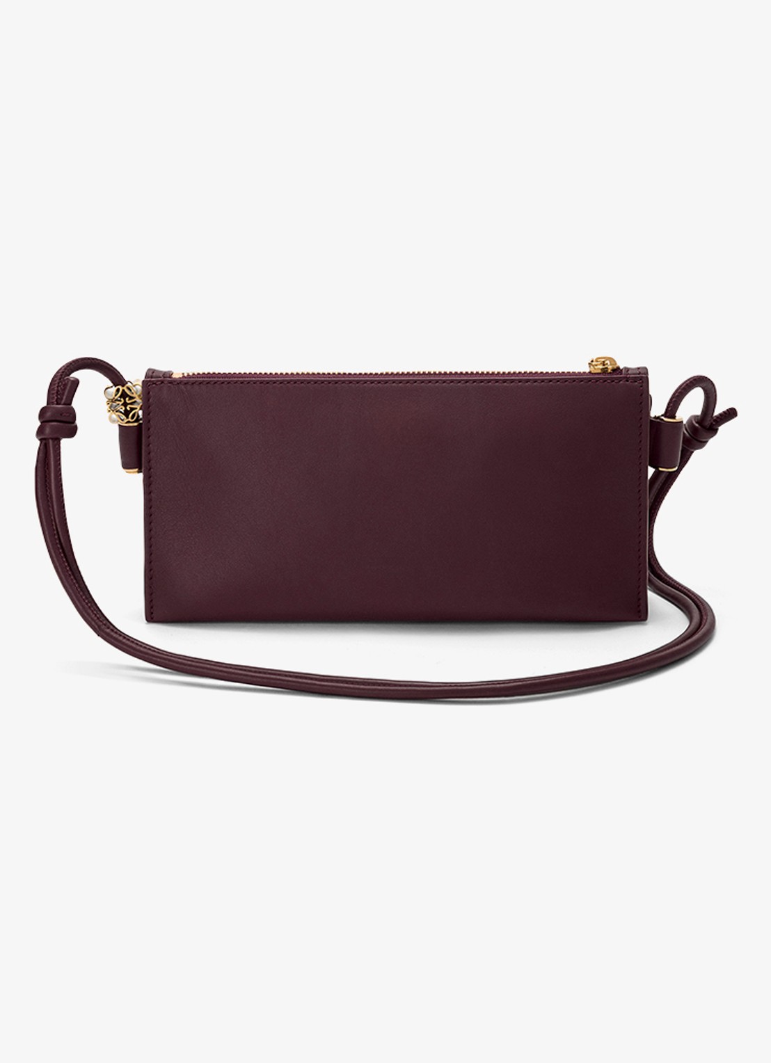 LOEWE Joya crossbodytas van kalfsleer - achterkant bordeauxrood