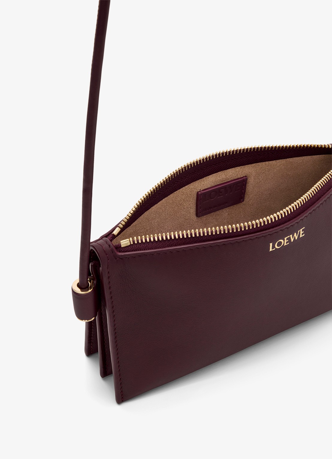 LOEWE Joya crossbodytas van kalfsleer - detail 6 bordeauxrood