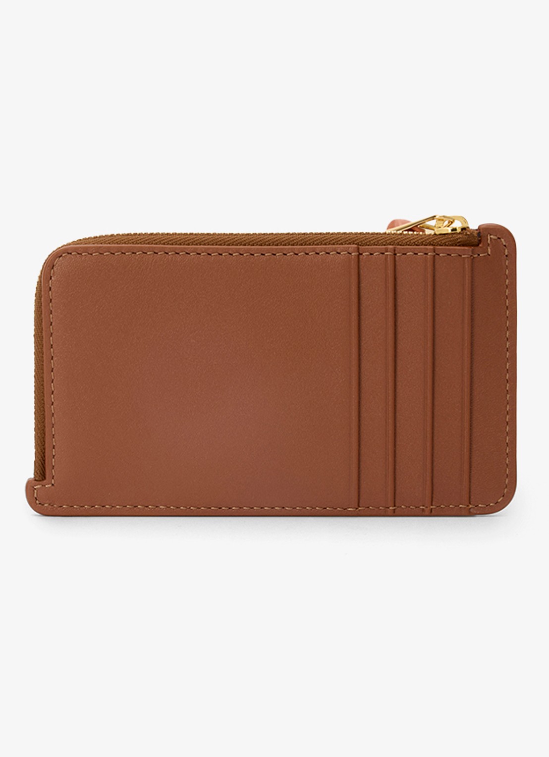LOEWE Knot pasjeshouder van kalfsleer - voorkant 4 bruin