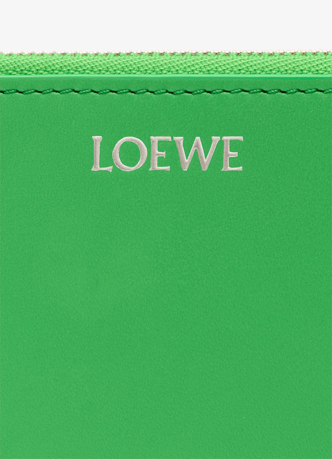 LOEWE Knot pasjeshouder van kalfsleer - detail 2 groen