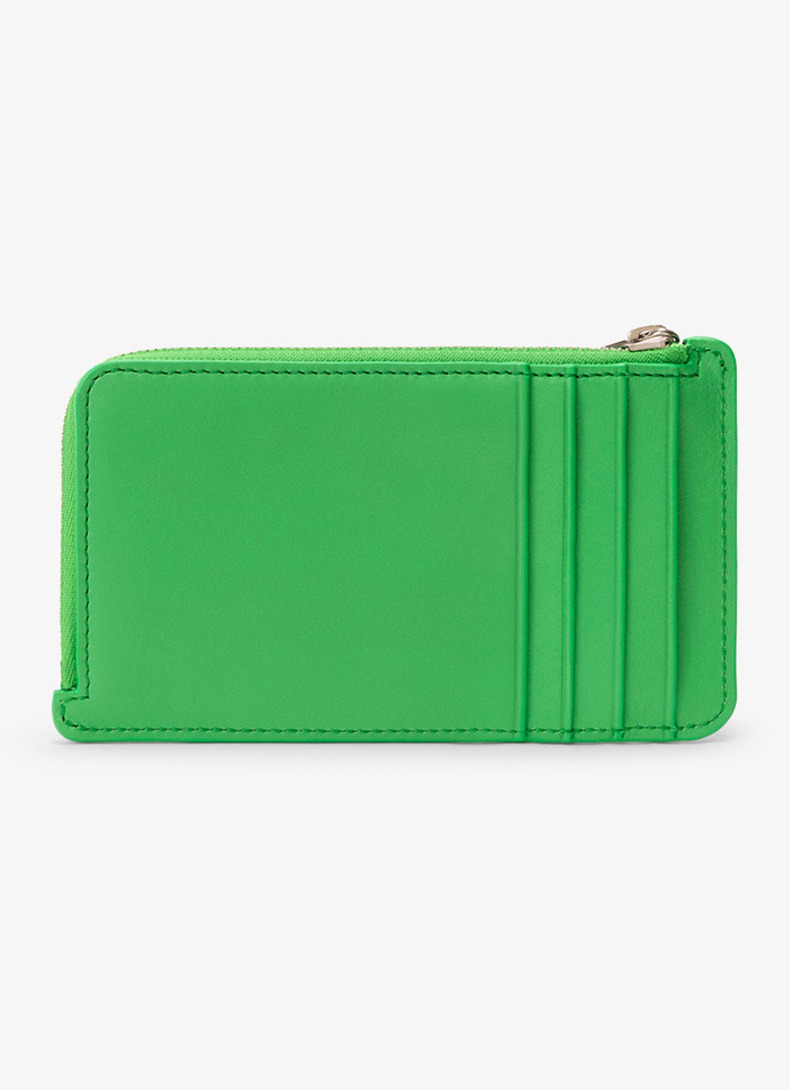 LOEWE Knot pasjeshouder van kalfsleer - voorkant 4 groen