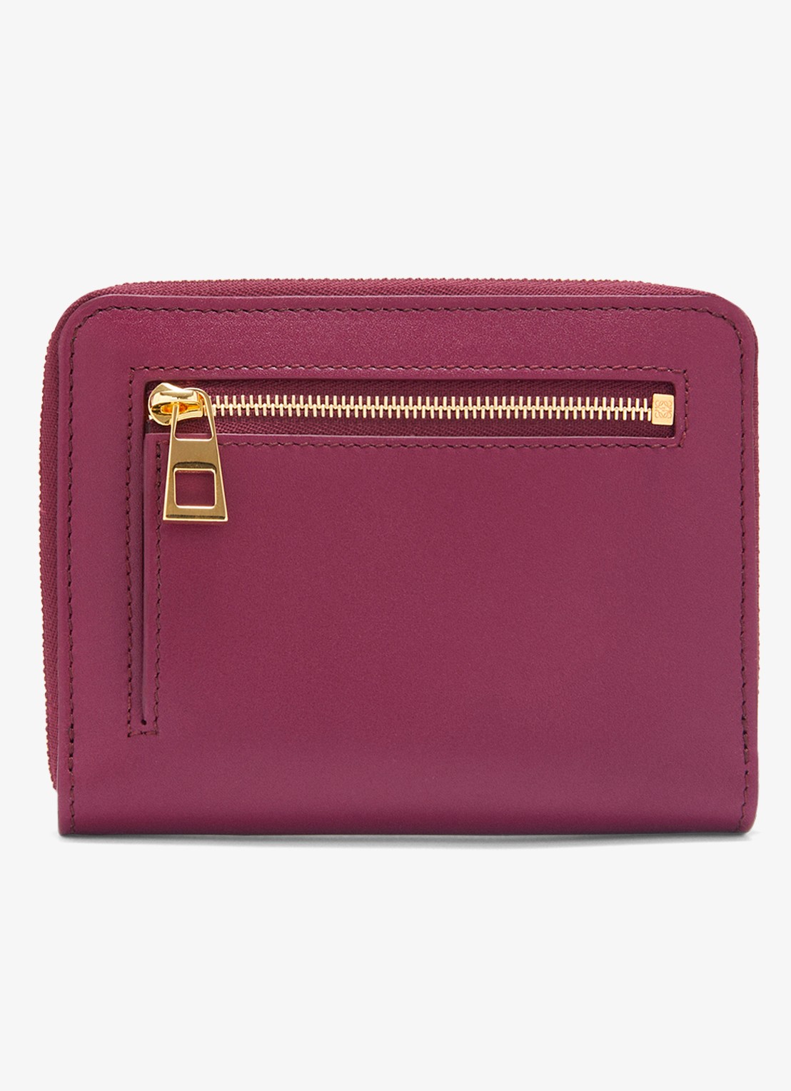 LOEWE Knot portemonnee van kalfsleer - achterkant 5 aubergine