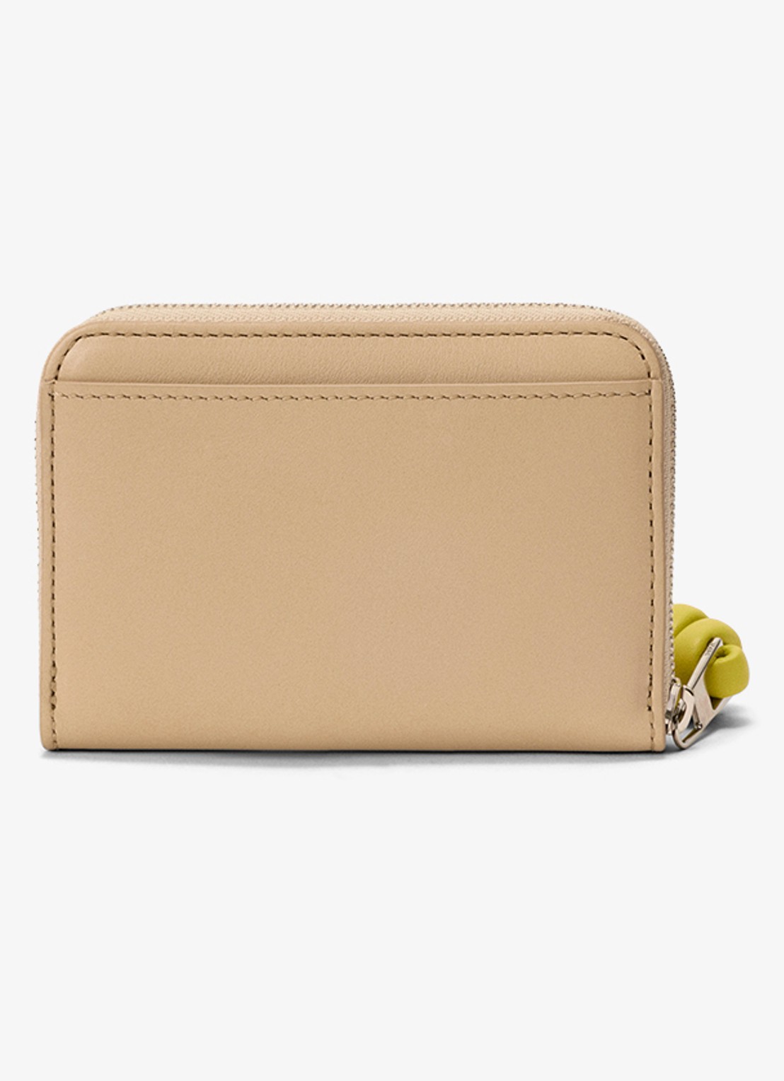 LOEWE Knot portemonnee van kalfsleer - achterkant 2 beige