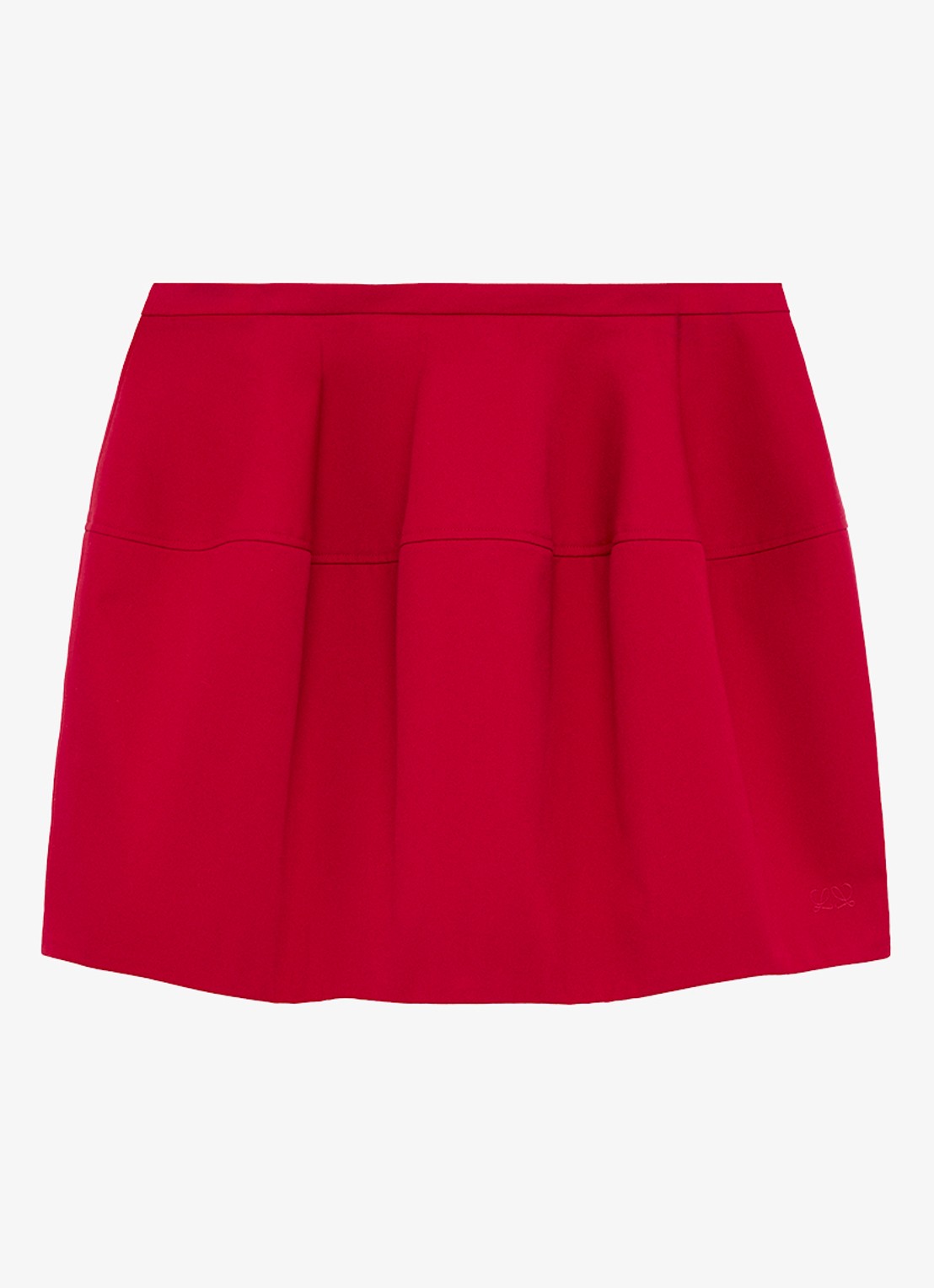 LOEWE Minirok in zijdeblend - voorkant 3 rood