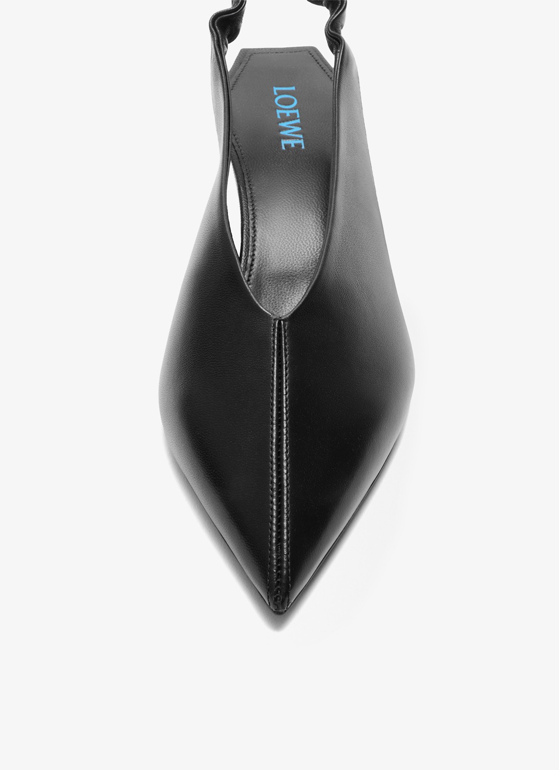 LOEWE Origami Cubic slingback van lamsleer - detail 4 zwart