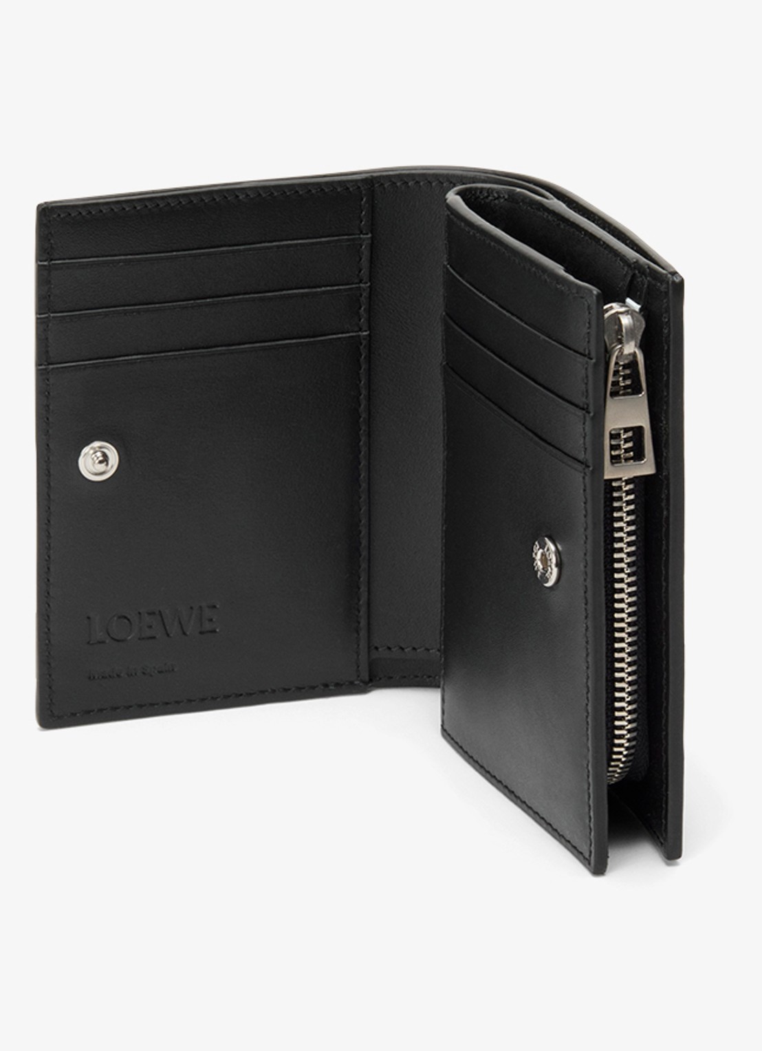 LOEWE Panta portemonnee van kalfsleer - detail 2 zwart
