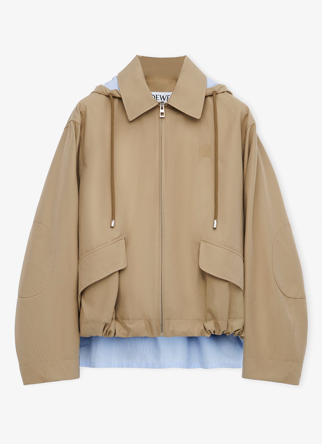 LOEWE Parka met capuchon en klepzakken - voorkant 2 beige