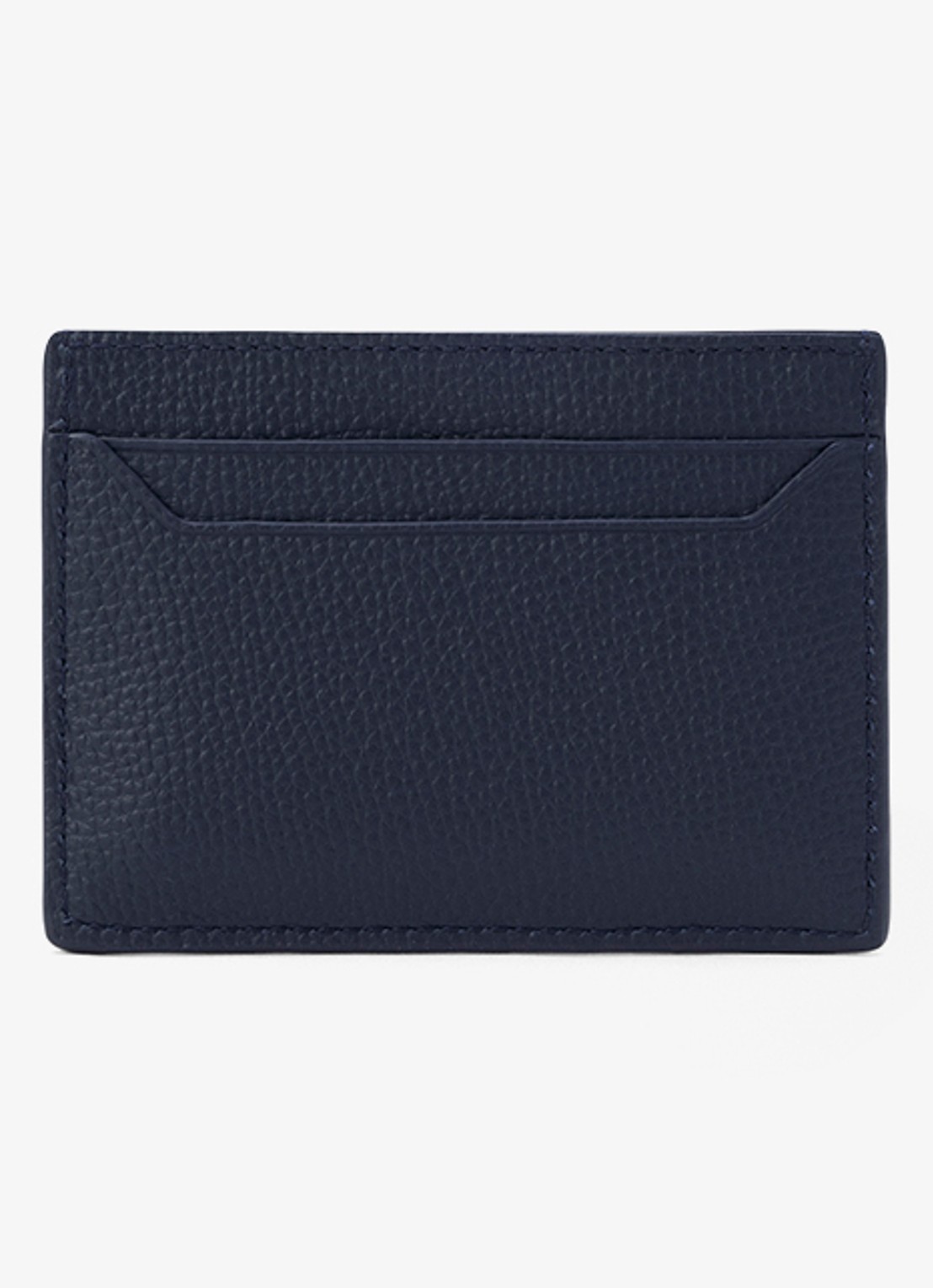 LOEWE Pasjeshouder van kalfsleer met logo - achterkant 4 donkerblauw