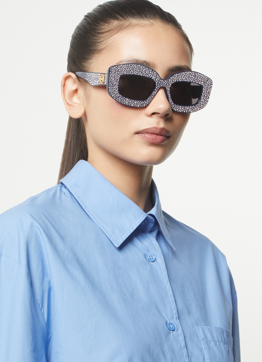 LOEWE Pavé Screen zonnebril LW4114IS - voorkant 2 zwart