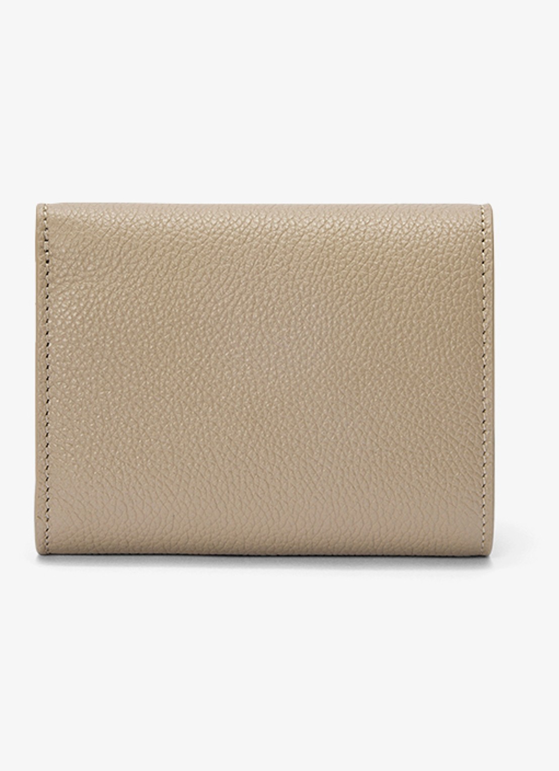 LOEWE Pebble portemonnee van kalfsleer - achterkant 6 zand