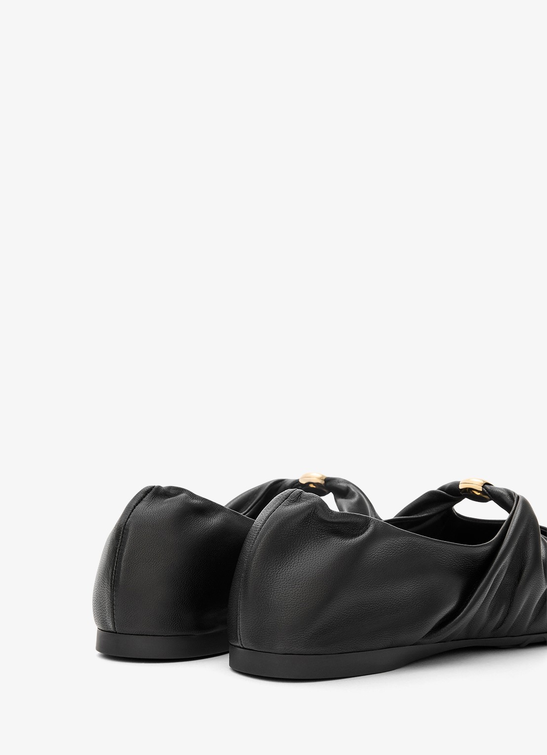 LOEWE Pebble Soft ballerina van lamsleer - detail 5 zwart
