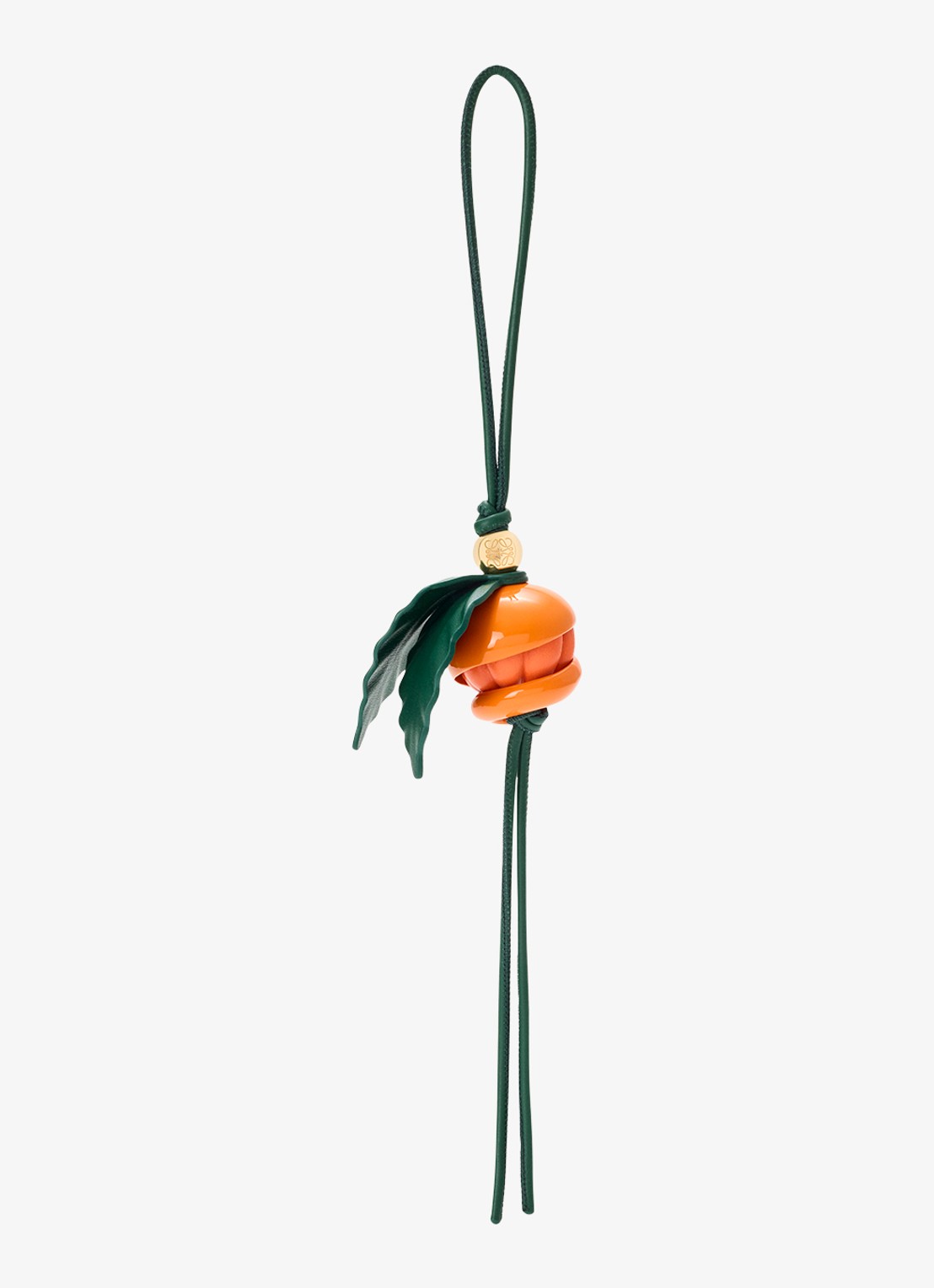 LOEWE Peeling Orange tasbedel van kalfsleer - voorkant orange
