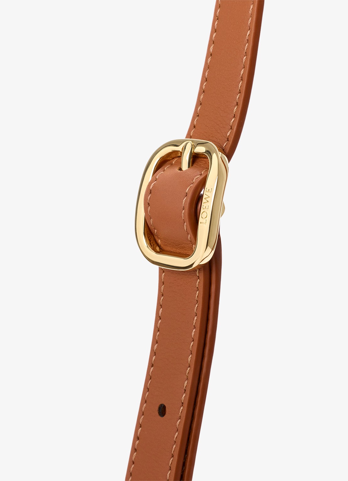 LOEWE Pescador Medium schoudertas van raffia met kalfsleren details - detail 5 beige