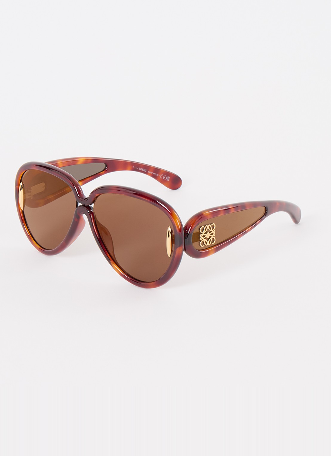 LOEWE Piloten zonnebril LW40132I - voorkant bruin